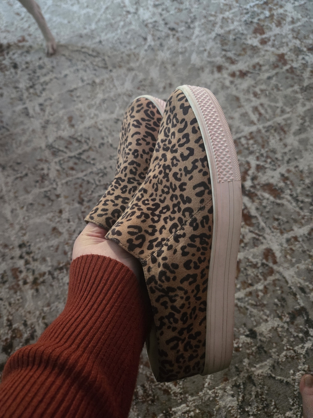 Susina Leopard Print Slip-On Platform Sneakers - Casual Women’s Shoes